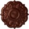 Ekena Millwork Deria Ceiling Medallion (Fits Canopies up to 6"), Hand-Painted Antique Copper, 20 1/4"OD x 1 1/2"P CM20DRACS - alternate 1